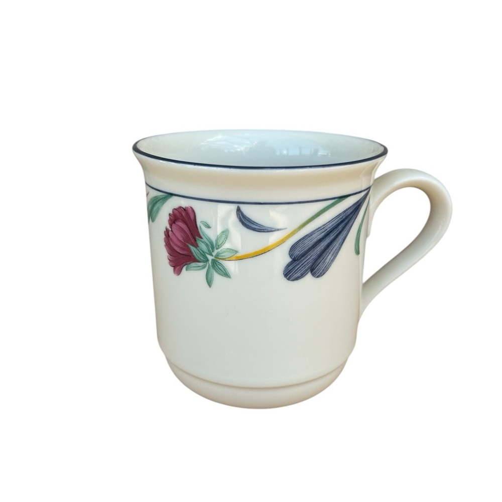 Lenox Vintage Retired Pattern (1985-2008)USA Made Poppies on Blue Chinastone Mug